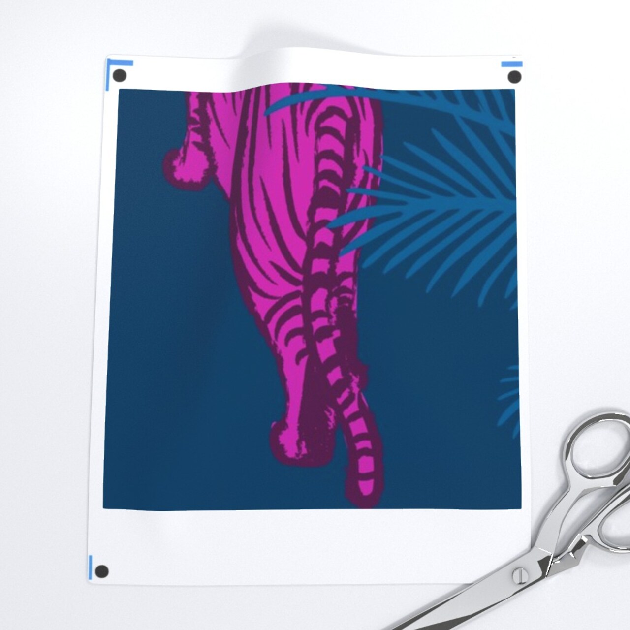 Maximalist Tigers Neon Pink Opulent Jungle Large Scale Hollywood Regency Custom Pre-pasted Wallpaper by Spoonflower Pre-Pasted Wallpaper 2FT Wide